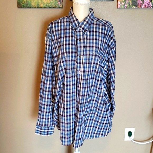 Wrangler western checkered plaid button down shirt - Picture 1 of 5